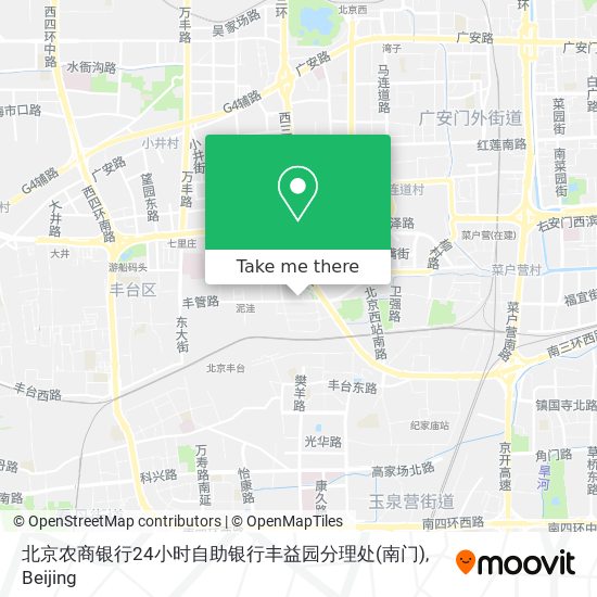 北京农商银行24小时自助银行丰益园分理处(南门) map