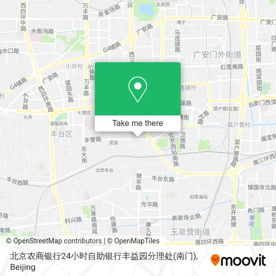 北京农商银行24小时自助银行丰益园分理处(南门) map
