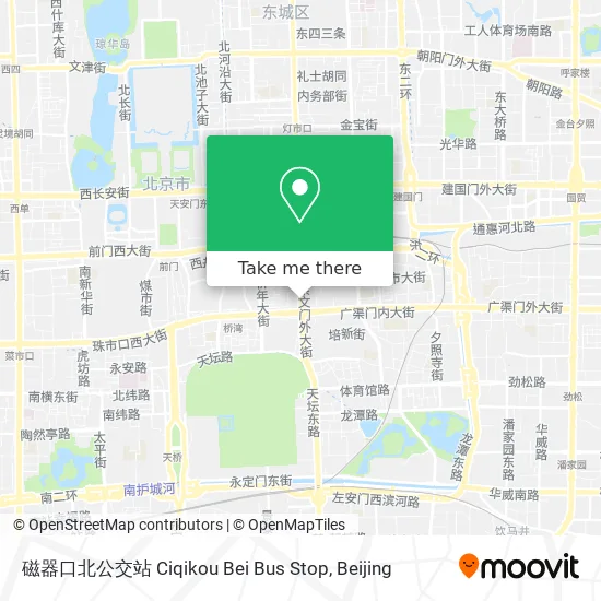 磁器口北公交站 Ciqikou Bei Bus Stop map