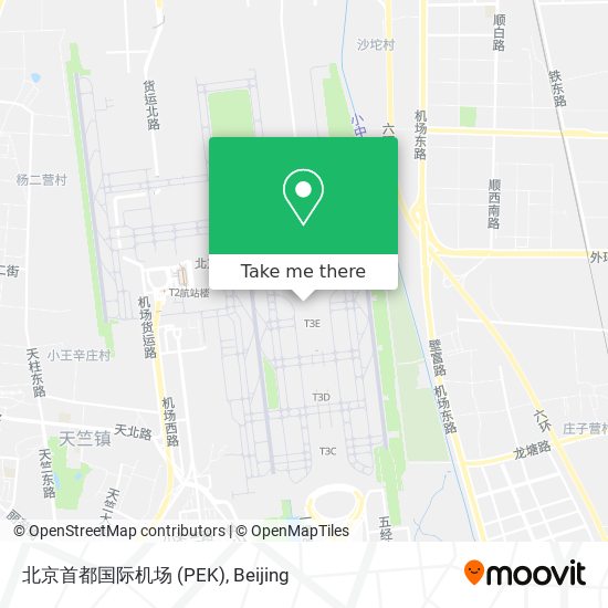 北京首都国际机场 (PEK) map