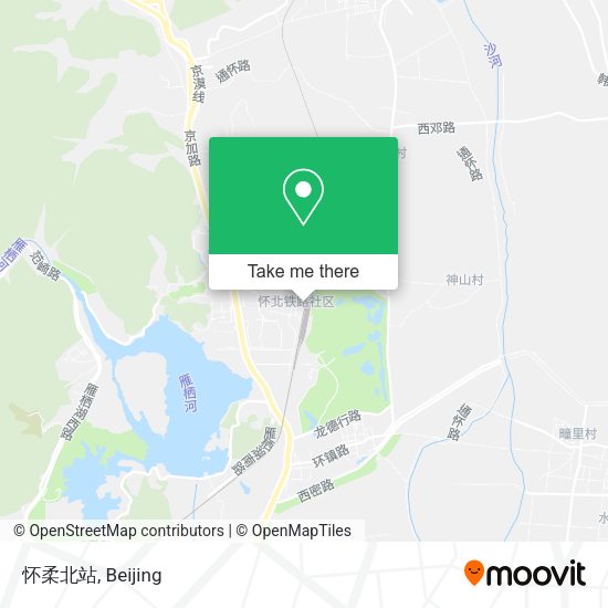 怀柔北站 map