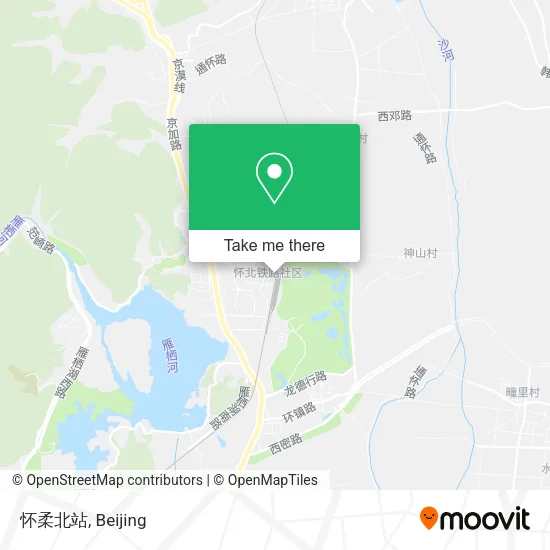 怀柔北站 map