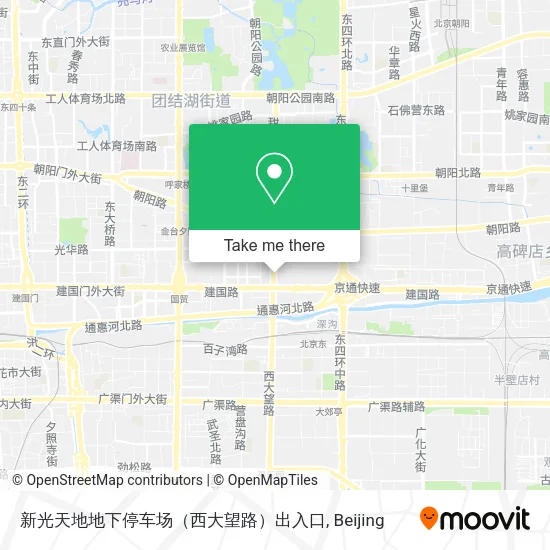 新光天地地下停车场（西大望路）出入口 map