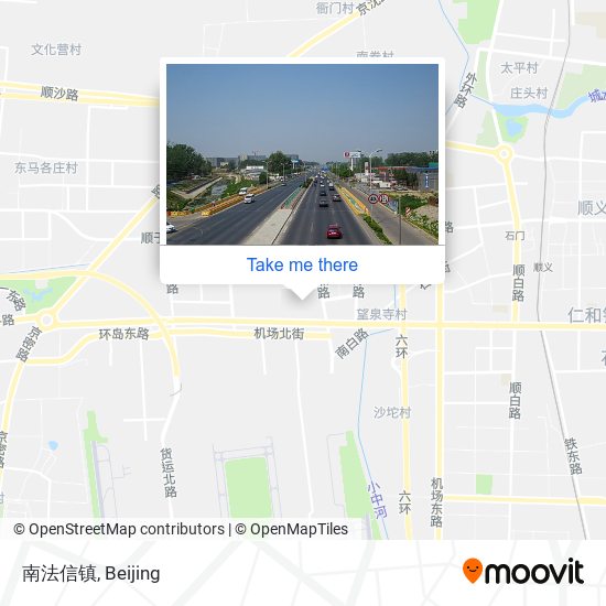 南法信镇 map