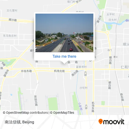 南法信镇 map