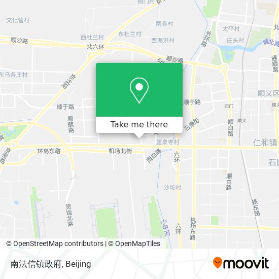 南法信镇政府 map