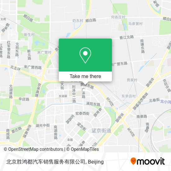 北京胜鸿都汽车销售服务有限公司 map