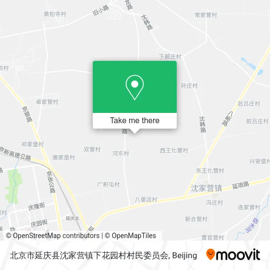 北京市延庆县沈家营镇下花园村村民委员会 map