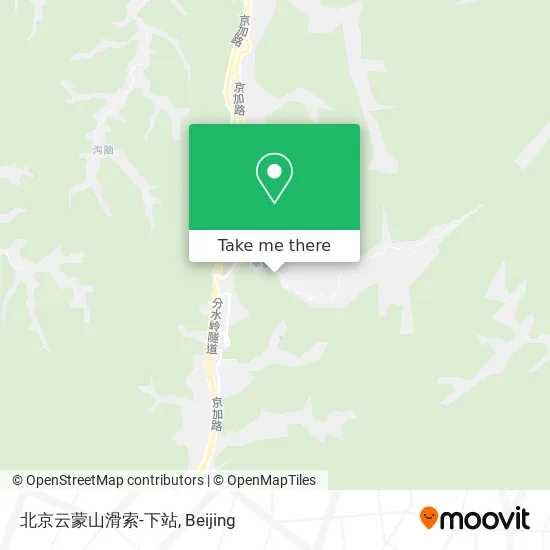 北京云蒙山滑索-下站 map