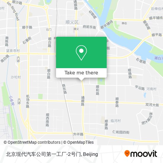 北京现代汽车公司第一工厂-2号门 map