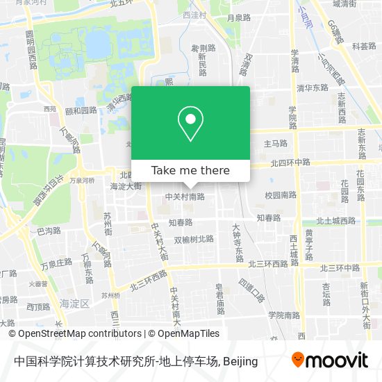 中国科学院计算技术研究所-地上停车场 map