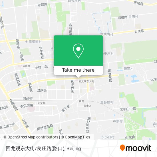 回龙观东大街/良庄路(路口) map