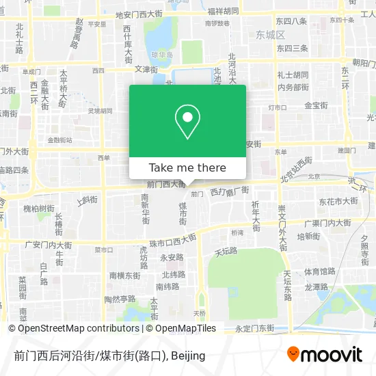 前门西后河沿街/煤市街(路口) map