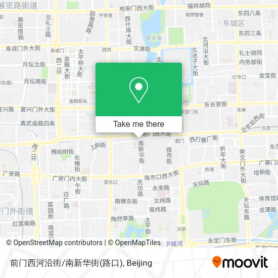 前门西河沿街/南新华街(路口) map