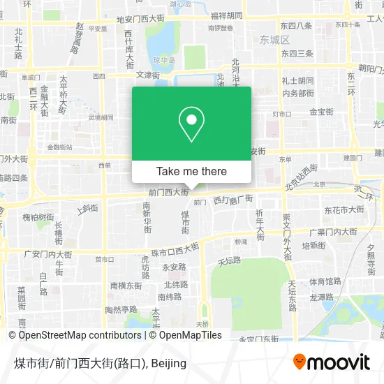 煤市街/前门西大街(路口) map