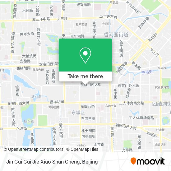 Jin Gui Gui Jie Xiao Shan Cheng map