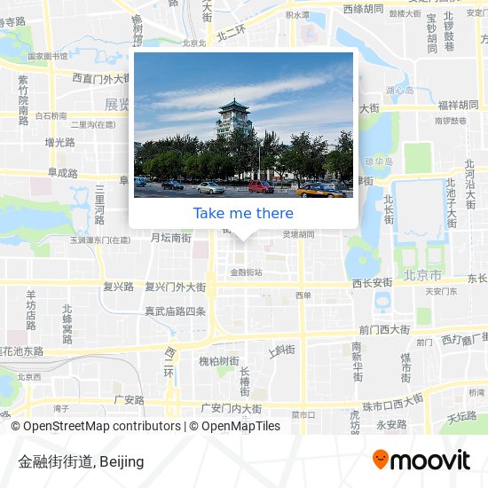 金融街街道 map