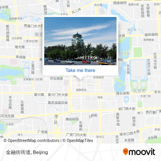 金融街街道 map