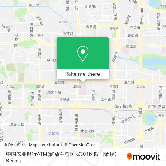 中国农业银行ATM(解放军总医院301医院门诊楼) map