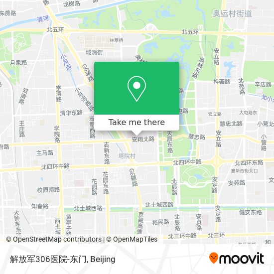 解放军306医院-东门 map