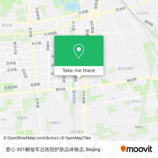爱心·301解放军总医院护肤品体验店 map