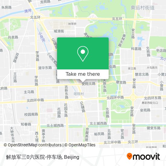解放军三0六医院-停车场 map