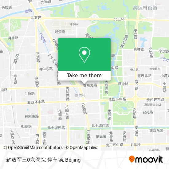 解放军三0六医院-停车场 map