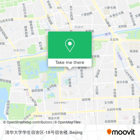 清华大学学生宿舍区-18号宿舍楼 map