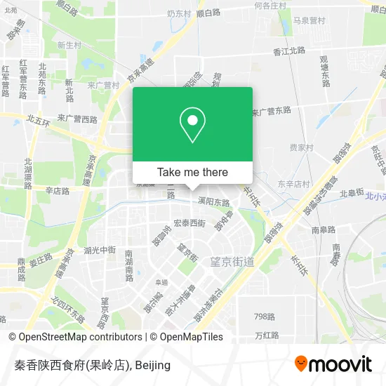 秦香陕西食府(果岭店) map