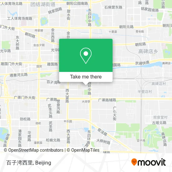 百子湾西里 map