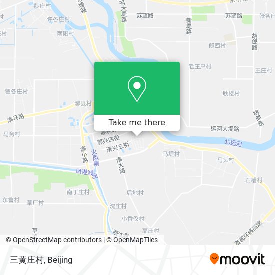 三黄庄村 map