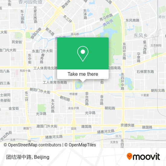 团结湖中路 map