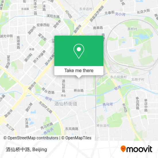 酒仙桥中路 map
