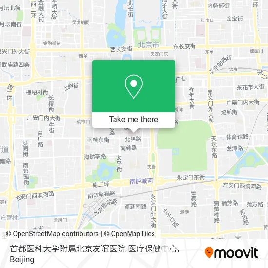 首都医科大学附属北京友谊医院-医疗保健中心 map