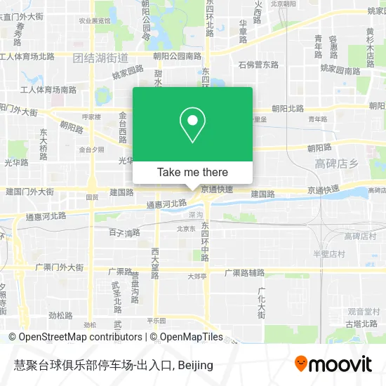 慧聚台球俱乐部停车场-出入口 map