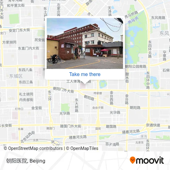朝阳医院 map