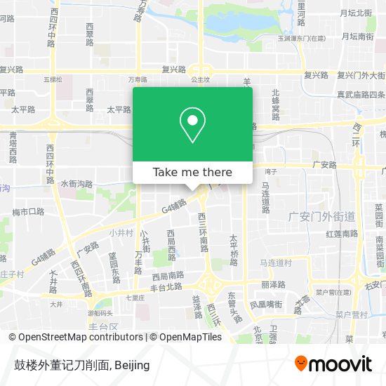 鼓楼外董记刀削面 map