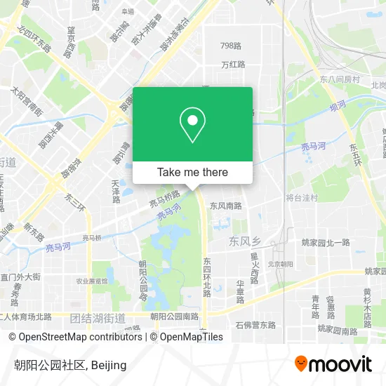 朝阳公园社区 map