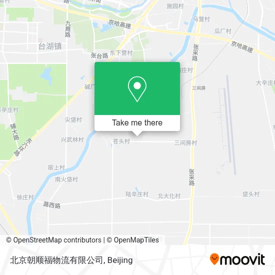 北京朝顺福物流有限公司 map