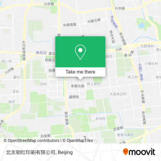 北京朝红印刷有限公司 map