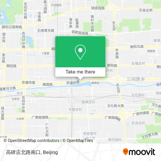 高碑店北路南口 map