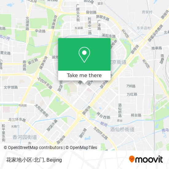 花家地小区-北门 map