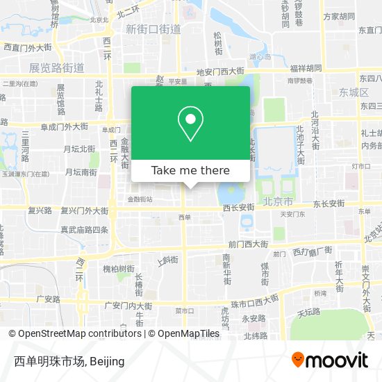 西单明珠市场 map