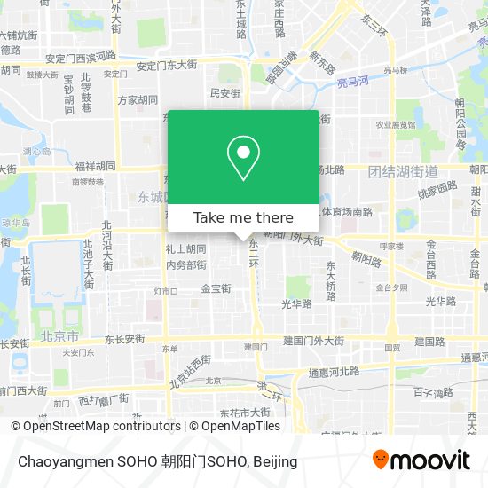 Chaoyangmen SOHO 朝阳门SOHO map
