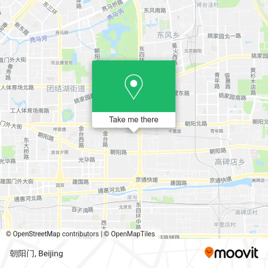 朝阳门 map