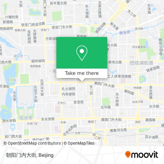 朝阳门内大街 map
