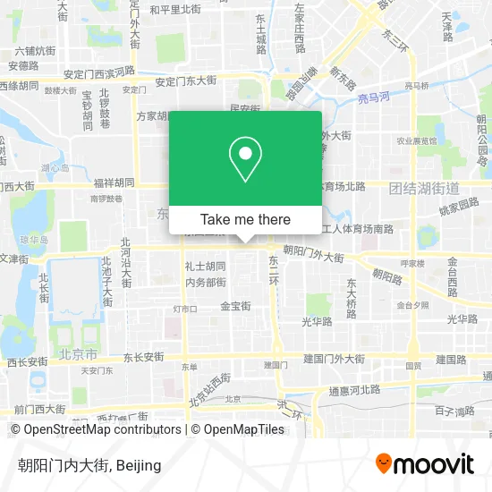 朝阳门内大街 map