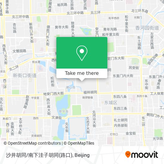 沙井胡同/南下洼子胡同(路口) map