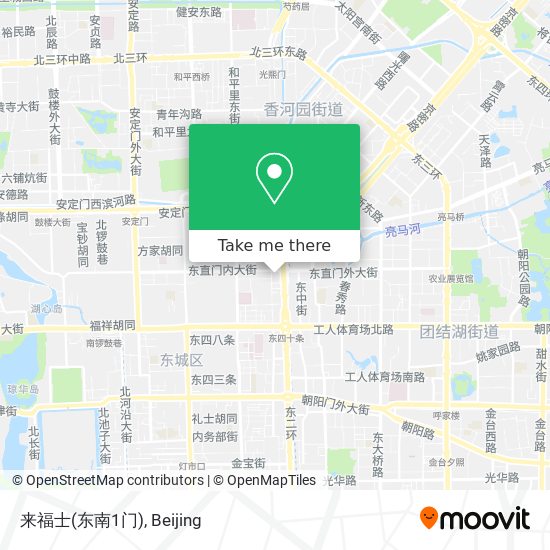 来福士(东南1门) map
