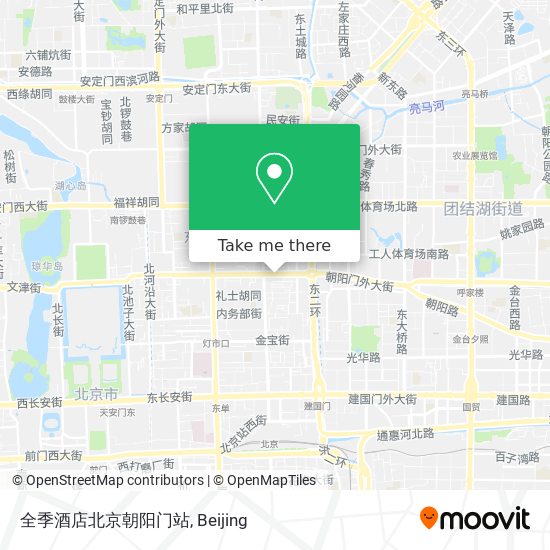 全季酒店北京朝阳门站 map